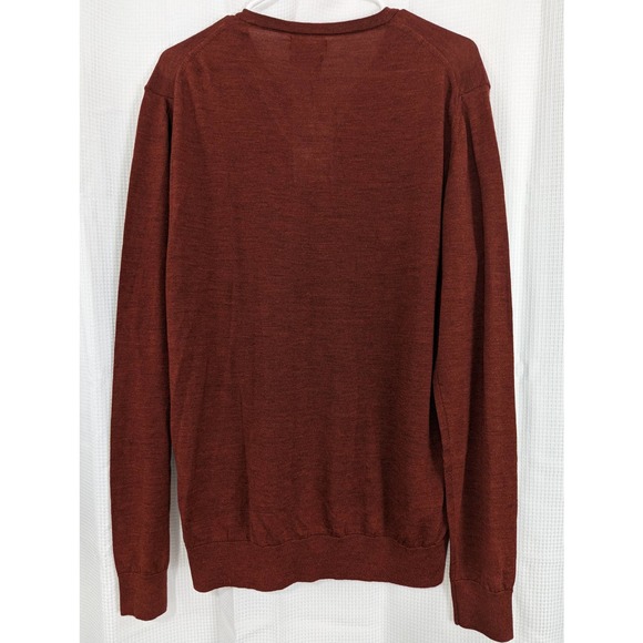 NWT! ZARA! BRICK RED SUPERFINE WOOL, AIRY LIGHTWEIGHT! SZ XL - Picture 7 of 8